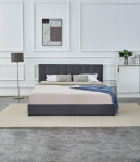 KATARINA  łóżko z pojemnikiem na pościel, popielaty