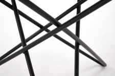 LEILA 2 ława, biały marmur / czarny