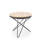 LEILA ława, naturalny / czarny