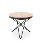 LEILA ława, naturalny / czarny