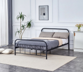 LINDA 140 łóżko czarne