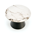 MAGNETA zestaw 2 ław, biały marmur / czarny