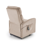 MARONI fotel wypoczynkowy beżowy z funkcją elektrycznego rozkładania / funkcja pionizacji