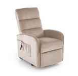 MARONI fotel wypoczynkowy beżowy z funkcją elektrycznego rozkładania / funkcja pionizacji