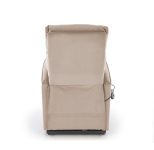MARONI fotel wypoczynkowy beżowy z funkcją elektrycznego rozkładania / funkcja pionizacji