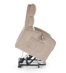 MARONI fotel wypoczynkowy beżowy z funkcją elektrycznego rozkładania / funkcja pionizacji