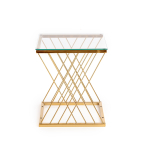 NANCY ława złoty / transparentny