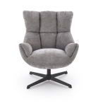 ORINOKO fotel obrotowy wypoczynkowy popielaty