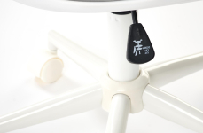 ORION 2 fotel młodzieżowy, biały - jasny popiel