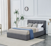 PADVA 140cm łóżko z pojemnikiem popielaty