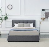 PADVA 140cm łóżko z pojemnikiem popielaty