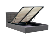 PADVA 140cm łóżko z pojemnikiem popielaty