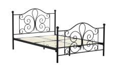 PANAMA 140 cm łóżko metalowe czarny