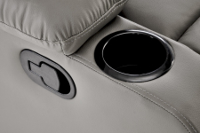 PERUS fotel wypoczynkowy popielaty rozkładany