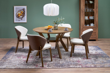 RUPERT stół okrągły fi120/77 cm, orzechowy