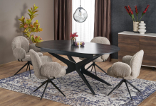 SANDRO stół rozkładany, czarny