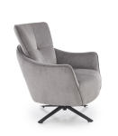 SCAMPI fotel obrotowy wypoczynkowy, popielaty