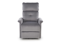 SEMIR 2 fotel wypoczynkowy popielaty z funkcją elektrycznego rozkładania / funkcja pionizacji / funkcja masażu