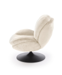 SHELL fotel obrotowy wypoczynkowy, kremowy