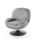 SHELL fotel obrotowy wypoczynkowy, popielaty