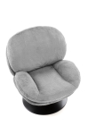 SHELL fotel obrotowy wypoczynkowy, popielaty