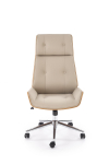WEBSTER fotel gabinetowy orzechowy/beżowy