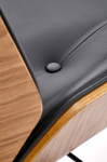 WEBSTER fotel gabinetowy orzechowy/czarny