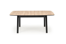BARRIL stół rozkładany 130-170x80x72 cm dąb artisan/czarny