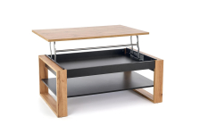 BETTY ława z podnoszonym blatem dąb artisan / czarny