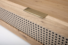 BORNEO LOZ-160 łóżko 160 dąb artisan/czarny