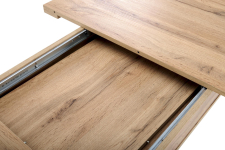 BRANDON stół rozkładany 160-200/90 cm dąb wotan/czarny