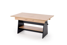 ERIKA ławostół rozkładany dąb artisan / czarny