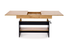 ERIKA ławostół rozkładany dąb artisan / czarny