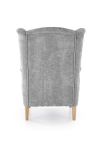 HERMES fotel wypoczynkowy, popielaty (tkanina MARKOS 14-#22)