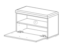 LIMA ST2 szafka na buty dąb artisan