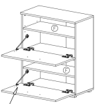 LIMA ST3 szafka na buty biały