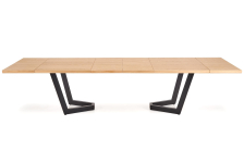 MASSIVE 2 stół rozkładany 160-250x90x77 cm dąb naturalny/czarny