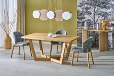 MASSIVE 3 stół rozkładany 160-250x90x77 cm dąb naturalny/dąb naturalny