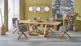 MASSIVE 3 stół rozkładany 160-250x90x77 cm dąb naturalny/dąb naturalny