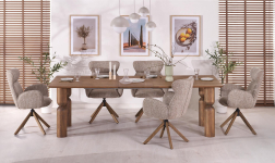 MELTON stół rozkładany 200-300x101x76 cm jasny orzech