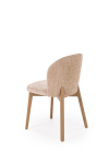 BASSO krzesło jasny orzech / tap: CREMONA 14 (beżowy)