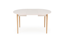 PIVOT stół rozkładany 102-142x102x75 cm, blat - kaszmir, nogi - naturalny