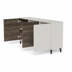 RANDOM 2 KM-1 komoda kaszmir / orzech / czarny