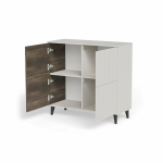 RANDOM 2 KM-2 komoda kaszmir / orzech / czarny