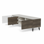 RANDOM 2 RTV-1 stolik RTV 150 cm kaszmir / orzech / czarny