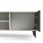 RANDOM 2 RTV-1 stolik RTV 150 cm kaszmir / orzech / czarny