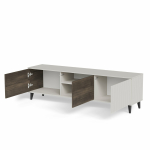 RANDOM 2 RTV-2 stolik RTV 180 cm kaszmir / orzech / czarny