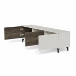 RANDOM 2 RTV-2 stolik RTV 180 cm kaszmir / orzech / czarny