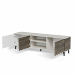 RANDOM 2 RTV-2 stolik RTV 180 cm kaszmir / orzech / czarny