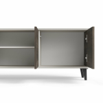 RANDOM 2 RTV-3 stolik RTV 200 cm kaszmir / orzech / czarny